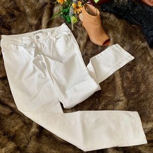 Paris Blues -Skinny White Jeans 33” x 33 - size 11